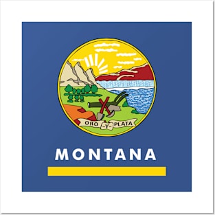 Montana State Flag Posters and Art